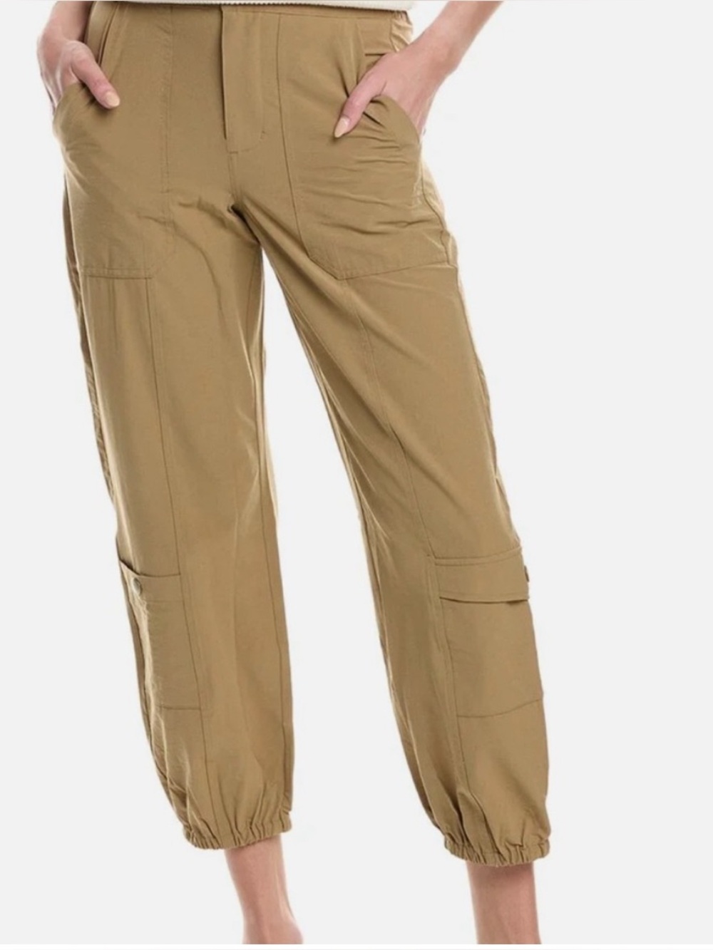 CAbi Galaxy Cropped Pants In Khaki Tan Style Number 6480 - Picture 1 of 1